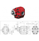 Gear pump Binotto NPH-61 D.22 L